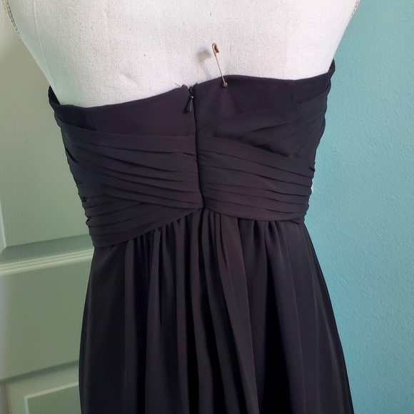 NWT Black Strapless Gown - Picture 3 of 4